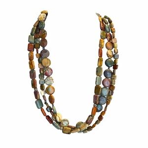 🤎Midwest Amber African Opal Necklace /New🤎